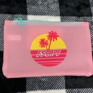 “Escape” Ipsy transparent makeup bag